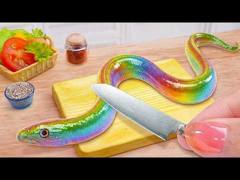 Recipe Miniature Grilled Eel Sushi Making | Tiny Japanese Food