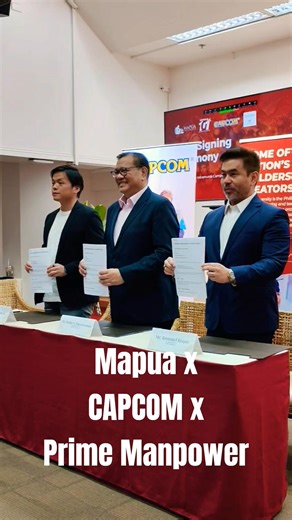 MAPUA UNIVERSITY signs MoU with CAPCOM and Prime Manpower