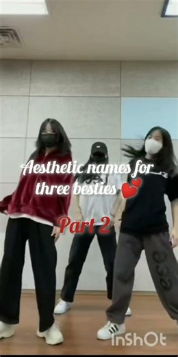 Aesthetic names for three besties 💕part 2#like#comment#subscribe