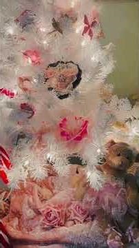 Shabby Chic Christmas tree done for me by my daughter Helen using craft item I made from years ago