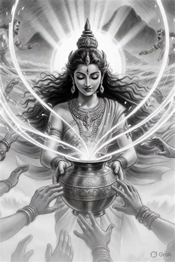 ✨ Narayan Ji Mohini Avatar Drawing ✨ | Amrit Pilate Hue Divine Scene 🕉️ | Pencil Sketch Tutorial ✏️