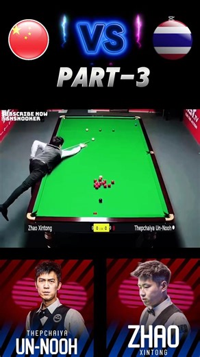F1 Thepchaiya 🇹🇭 vs Xhao Xintong🇨🇳Part-3 #snsnooker30 #shorts #shortfeed #trending #snooker