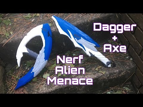 Honest Review: New Nerf Alien Menace Axe + Dagger
