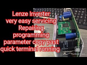 Lenze Inverter very easy servicing repairing/programming/parameter copy past/quick terminal running