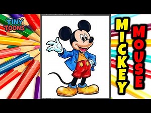 Let’s Color Mickey Mouse! 🐭 | Fun Coloring Video for Kids | Learn Colors with Mickey