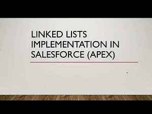 Linked List Data Structure Implementation in Apex | Salesforce
