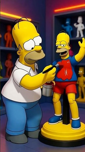 The Simpsons Paint Their Miniature Versions! 😱 You’ve Never Seen Them Like This!
