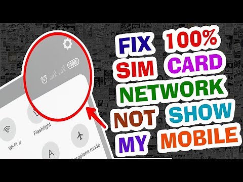 How To Fix SIM Network Not Showing Problem | Fix SIM Network Signal Not Showing Problem