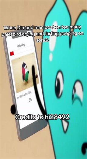 @dimond man LEARN HOW TO BASIC YOUR PROMPT NO GROUNDED NO CRYING OR FARTING OUT OF ME!!!!!!!! #sora2 #palesbird #dimondmanaretheworst #ihatedimondman #contentviolation