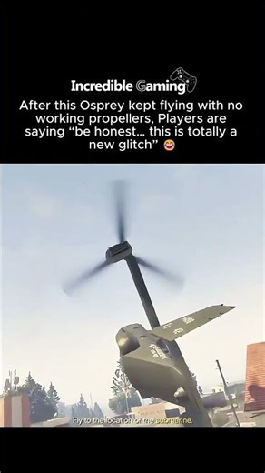 GTA Players Stunned By "Propeller-Less" Osprey Glitch Flying Over Los Santos! #GTAOnline #gaming