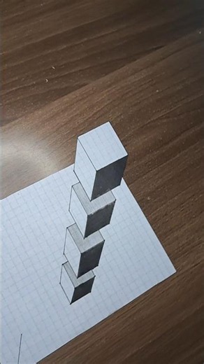 Very Easy!!! 3D Stairs #art #drawing #painting #howtodraw #easydrawing #draw #sketch #tutorial