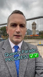 𝗣𝗿𝗼𝗴𝗿𝗲𝘀𝘀 𝗼𝗻 𝗤𝘂𝗲𝗲𝗻’𝘀 𝗣𝗮𝗿𝗮𝗱𝗲 ✅✅🚧🦺 Real progress is continuing with diggers on site in Bangor. Exciting redevelopment plans are moving ahead including a major new Play Park and public realm areas. It was great the Communities Minister Gordon Lyons visited today to see the progress so far. Lots more to do, and we will keep at it! #BangorNI #NorthDown #queensparade | Stephen Dunne MLA