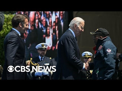 Biden, Macron honor D-Day veterans 80 years after operation