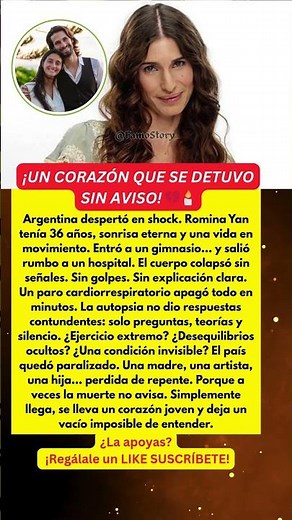 Un corazón que se detuvo sin aviso | La muerte súbita de Romina Yan
