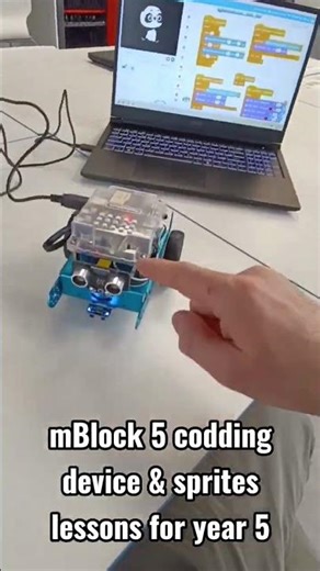 Year 5 coded mBot + mBlock 5 loops! Programmed device and sprites in mBlock 5. 🔁 #mblock5 #mbot #diy