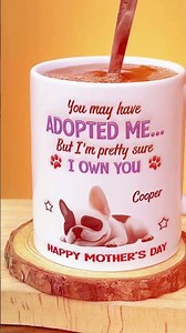 Funny Dog Sure Own You Personalized Custom 3D Inflated Effect Coffee Mug