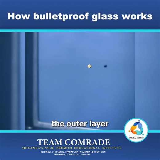 1.5K views · 13 reactions | How Bullet-Proof Glass Works! | වෙඩි නොවදින වීදුරු ක්‍රියා කරන ආකාරය #trending #trendingnow #viral #entertainment #1minutevideo #TeamCOMRADE | Team Comrade | Facebook