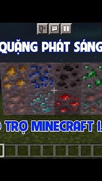 HƯỚNG DẪN MOD ADDON QUẶNG PHÁT SÁNG CHO MINECRAFT PE 1.20