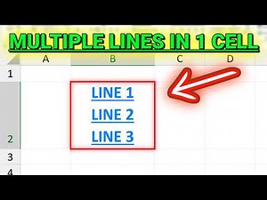 How to Type Multiple Lines in One Cell in Excel (WINDOWS & MAC)