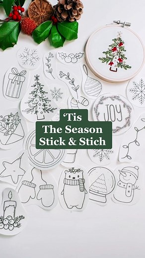 24 Festive Christmas Embroidery Designs | Holiday Stitch Pack