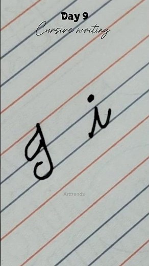 Learn to write cursive handwriting capital & small letter i | How to write alphabet for beginners 😱