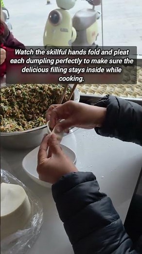 Skillful Folding Techniques For Making Perfect Fresh Chinese Dumplings