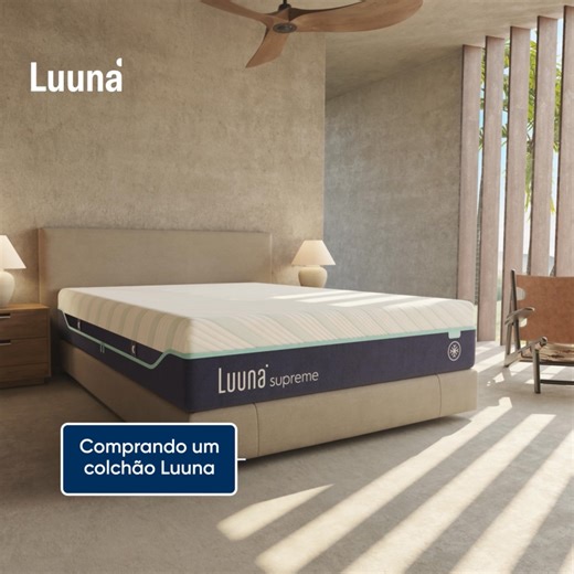 Seu melhor sono começa aqui. 🌙 Colchões, bases, travesseiros e acessórios Luuna com 100 noites de teste, garantia, frete grátis e promoções imperdíveis. | Luuna Brasil