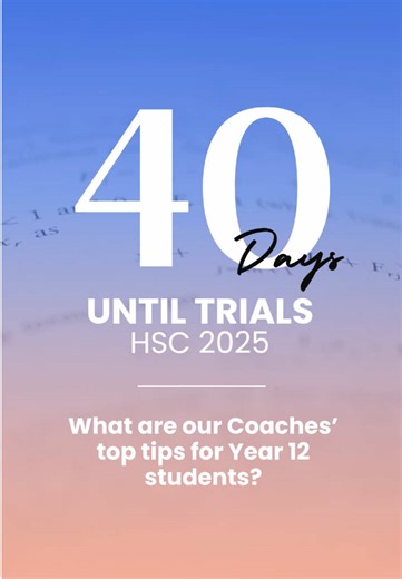 📢 With less than 40 days until hsc trials begin, what are our coaches’ top tips for Year 12 students? 🤔 #hsccoworks #hsc #hsctrials #hsc2025 #hscstudytips #studytips #year12