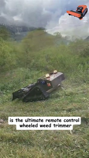 Remote Control Solutions for Tough Terrain: Remote Operated Track-Mounted Lawn Cutting Machine#land