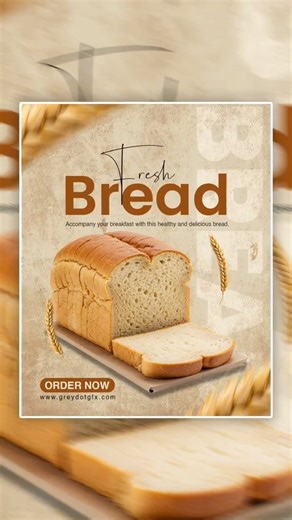 Bread creative design in photoshop | Graphic Design Tutorial