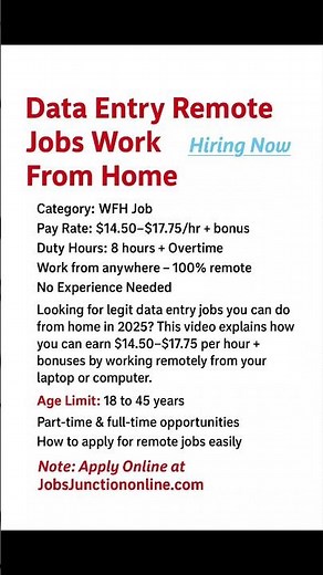 100% Remote Data Entry Jobs | $14–$18/Hour | No Experience Needed