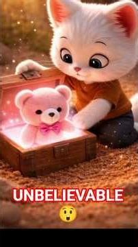Kitten found a hidden box… 😳#shorts #cutecat #magiclover