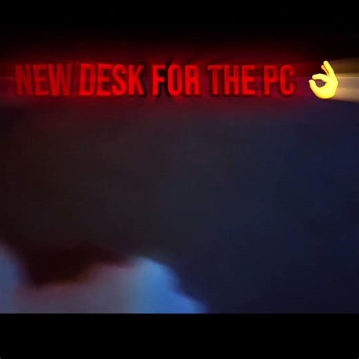 New desk for my PC👌 #gaming #pcgamingsetup