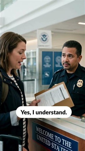 Immigration officer's face when I showed the $10,000 English Conversation #shorts #cash #border