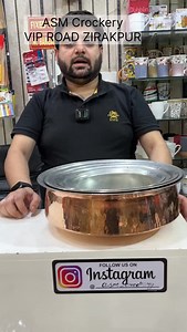 1.7M views · 14K reactions | Copper lagaan back in stock Size 20 to 30 cm Heavy weight With tin coating (kalai) Ideal for cooking biryani, curries etc #chandigarh #zirakpur #panchkula #mohali #crockery #biryani #copperlagan #lagaan | ASM Crockery | Facebook