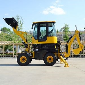 [Hot Item] Cheap Compact Tractor Mini Wheel Excavator Backhoe Loader