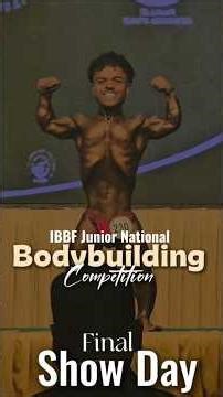 Final Show Day..🥹|IBBF Junior National Bodybuilding Competition Show..😍