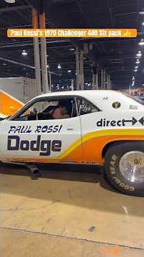 Paul Rossi’s 1970 Dodge Challenger 440 Sixpack one of the legends of superstar drag racing 😎