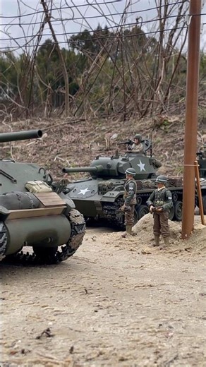 1/16 RC TANKs - SHERMAN × 3 & M3A1 HALF-TRACK & M24 CHAFFEE #rctank #sherman #ww2 #m4a3 #henglong