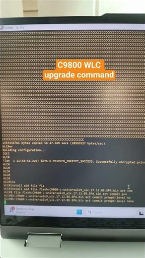 C9800 WLC upgrade#Cisco#CCNA#Networking#CiscoCommands#CiscoTips#PacketTracer#NetworkEngineer