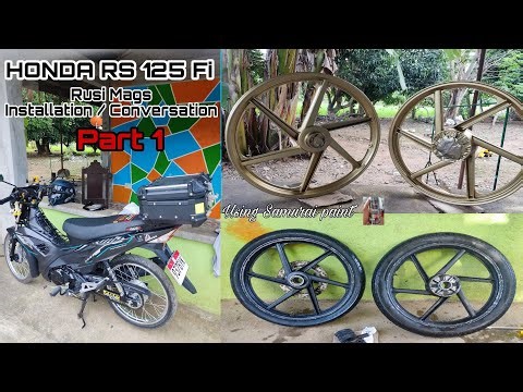 Part 1: Installing / Converting Rusi Mags to my HONDA RS 125 Fi. (other info is in the description)