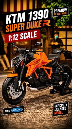 🔥 KTM 1390 Super Duke R Orange 1:12 Scale | Welly Diecast Beast! 🧡🏍