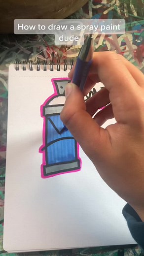 Learn to Draw Graffiti Cartoon Characters with Spray Paint Tutorial