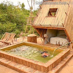 How Build Swimming Pools Bamboo | Survival Builder Viral