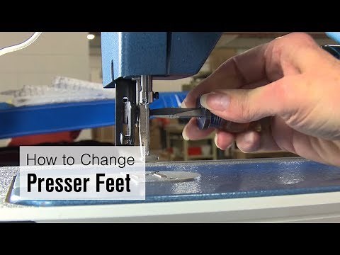 How to Change Presser Feet to the Large Cording Foot on Ultrafeed LSZ-1