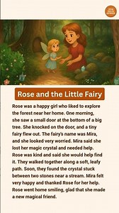 Rose and the Little Fairy | Easy English Story for Kids | Elementary Level #shorts #learnenglish
