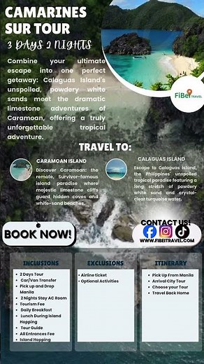 FiBeiTravel.com | Camarines Sur – Caramoan & Calaguas 3D2N Tropical Escape 🌊
