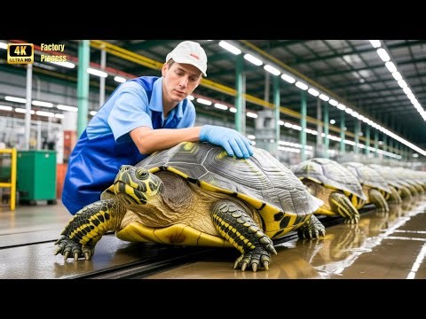 Inside the Turtle Leather Factory — How Giant Turtle Shells Become Luxury Bags (Full Process)