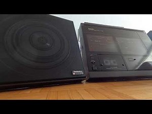 Technics SA-R100 and SB-R100 executive stereo boombox-like set