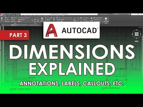DIMENSIONS and ANNOTATIONS In AutoCAD 2023 (Part 3)